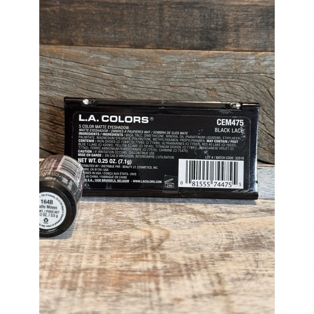 Mini Makeup Bundle – LA Color Palette, Kiss Polish, Wet 'n Wild Matte Sticks x2‎